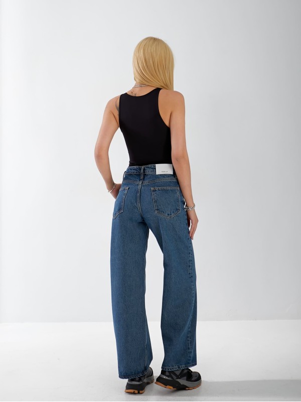 Джинси Everton Wide leg жіночі синього кольору 33058