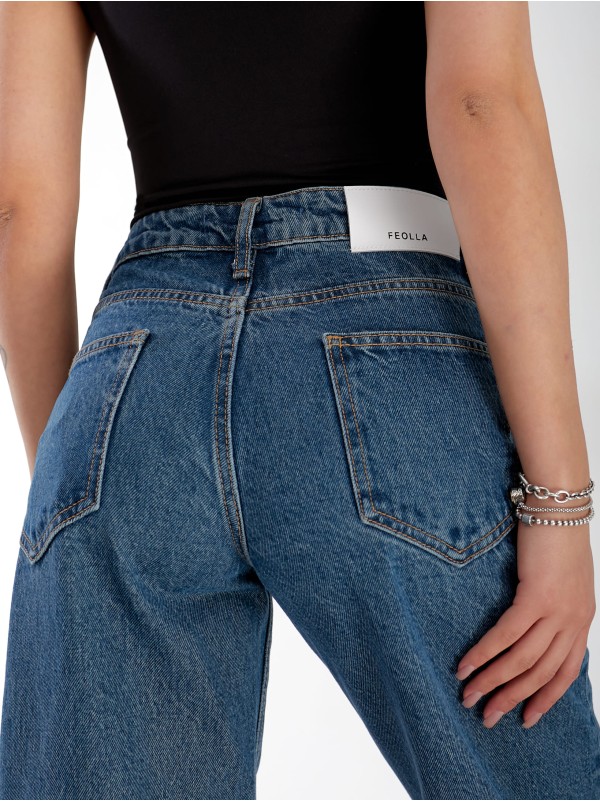 Джинси Everton Wide leg жіночі синього кольору 33058