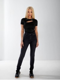 Джинси Voyage Skinny жіночі чорного кольору 33169