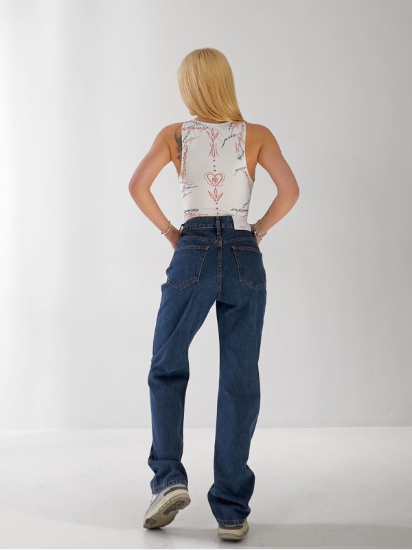 Джинси Ady Straight жіночі синього кольору 33171