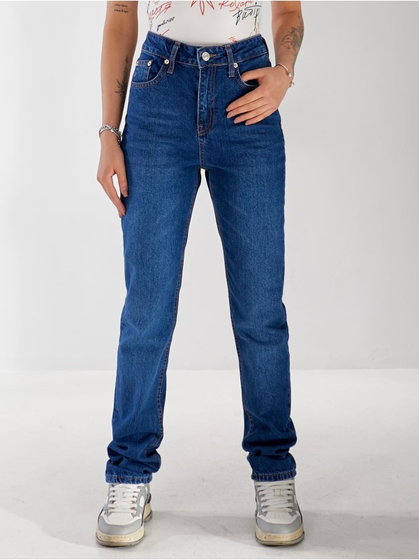 Джинси Holo Mom жіночі синього кольору 33172