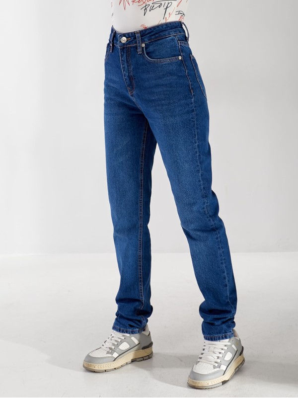 Джинси Holo Mom жіночі синього кольору 33172