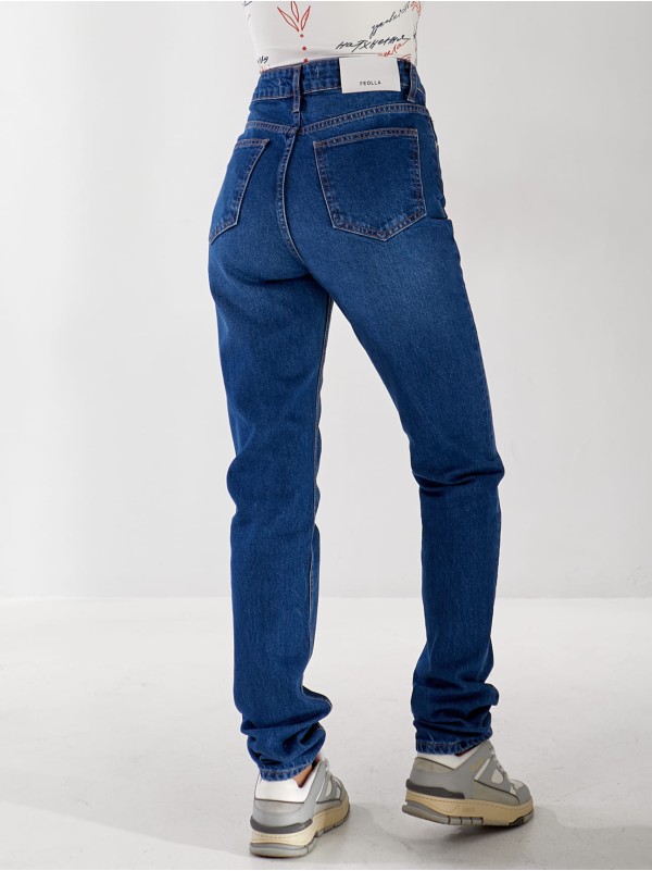 Джинси Holo Mom жіночі синього кольору 33172