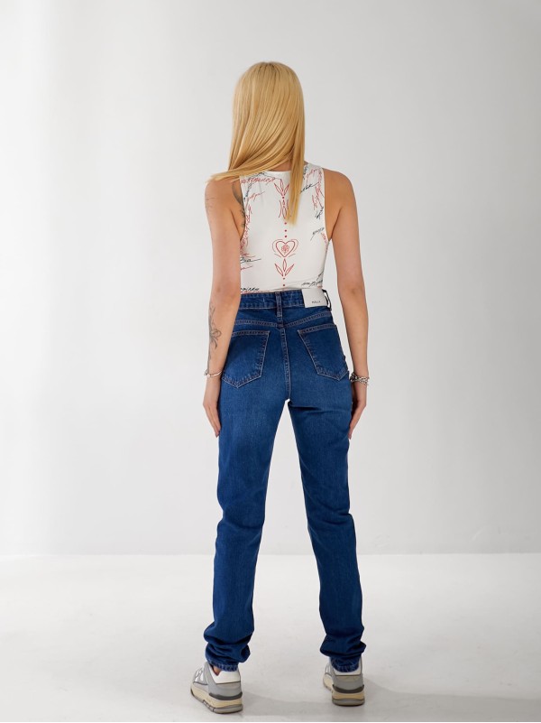 Джинси Holo Mom жіночі синього кольору 33172