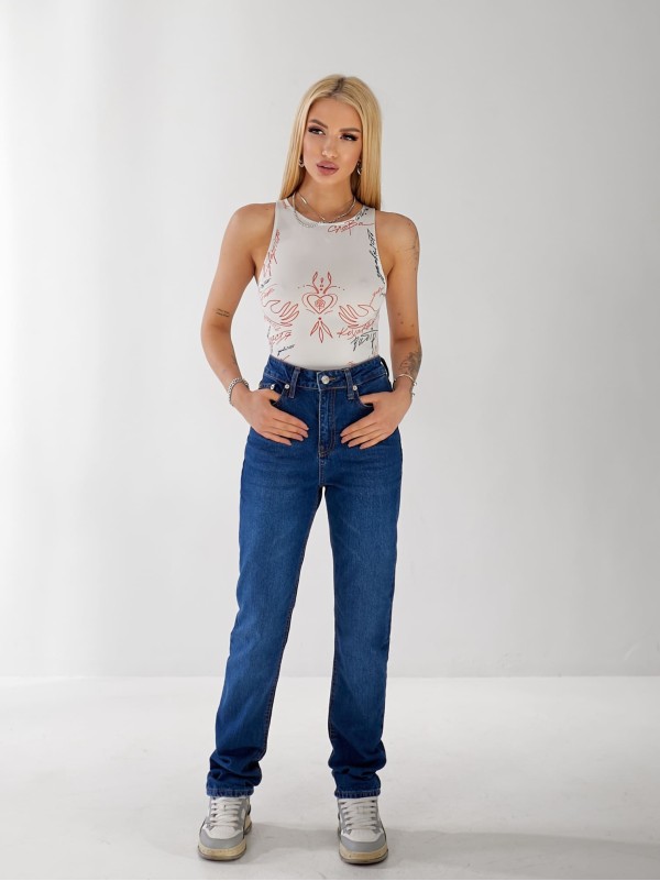 Джинси Holo Mom жіночі синього кольору 33172