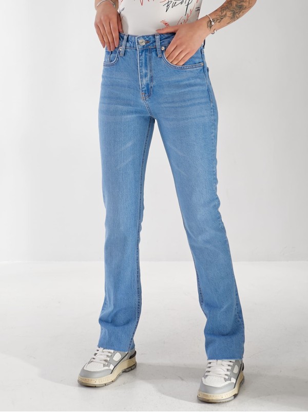 Джинси Olivium Slim straight жіночі свiтло-синього кольору 33175