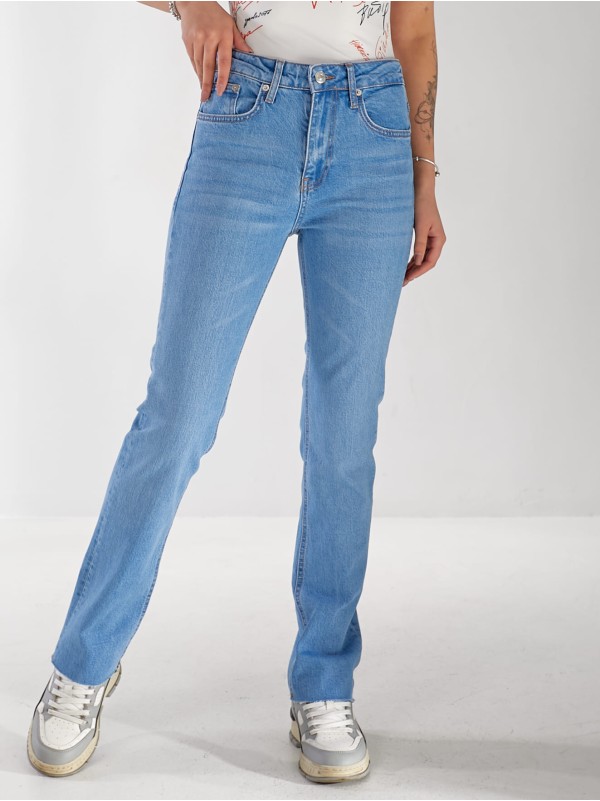 Джинси Olivium Slim straight жіночі свiтло-синього кольору 33175