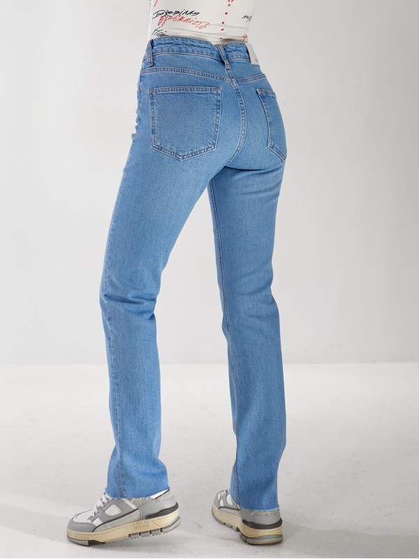 Джинси Olivium Slim straight жіночі свiтло-синього кольору 33175