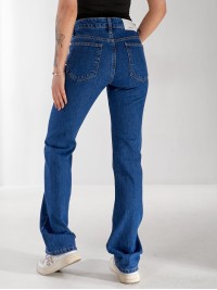 Джинси Pony Wide leg жіночі темно-синього кольору 33176