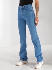 Джинси Pony Wide leg жіночі свiтло-синього кольору 33177