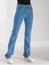 Джинси Pony Wide leg жіночі свiтло-синього кольору 33177