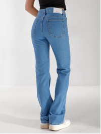 Джинси Pony Wide leg жіночі свiтло-синього кольору 33177