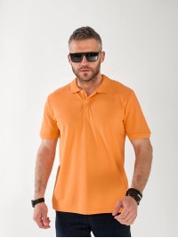Чоловіча футболка-поло помаранчевого кольору 33231