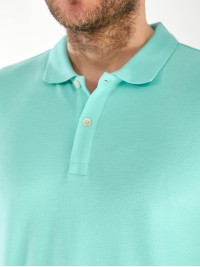 Чоловіча футболка-поло м'ятного кольору 33234