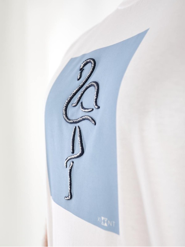 Чоловіча футболка з малюнком білого кольору 33264