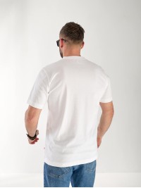 Чоловіча футболка з малюнком білого кольору 33264