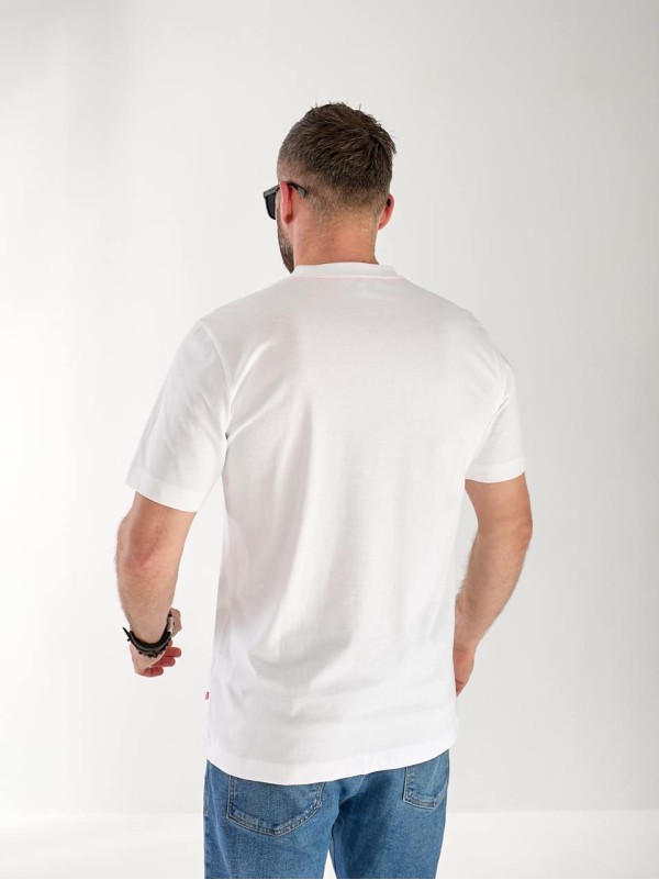 Чоловіча футболка з малюнком білого кольору 33264