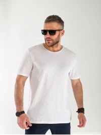 Чоловіча базова футболка бiлого кольору 33291