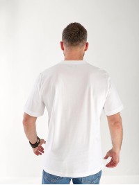 Чоловіча футболка з малюнком бiлого кольору 33304