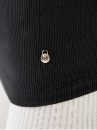 Майка-борцовка жіноча чорного кольору 33308