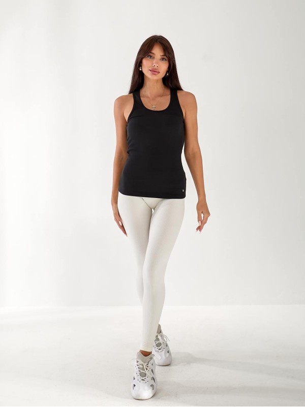 Майка-борцовка жіноча чорного кольору 33308