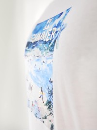 Чоловіча футболка з картинкою бiлого кольору 33309