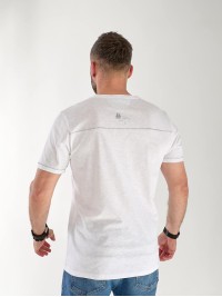 Чоловіча футболка з малюнком бiлого кольору 33312