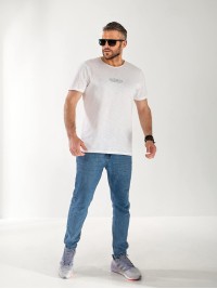 Футболка чоловіча світло-сірого кольору 33314