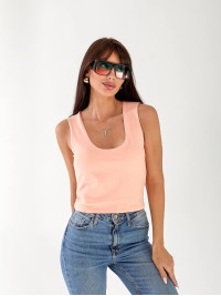 Майка базова жіноча пудрового кольору 33319