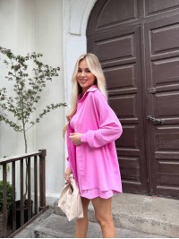 Жіночий літній костюм 3-ка рожевого кольору 33375