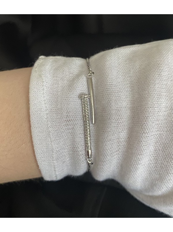 Браслет затяжка Цвях срібного кольору 33457