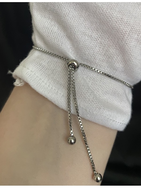 Браслет затяжка Цвях срібного кольору 33457