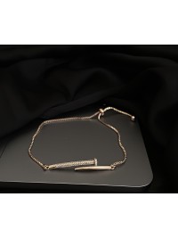 Браслет затяжка Цвях золотого кольору 33458