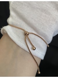 Браслет затяжка Цвях золотого кольору 33458