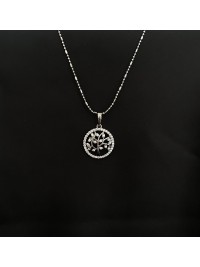 Підвіска дерево життя з ланцюжком срібного кольору 33460