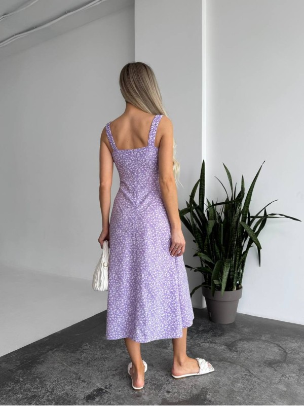 Жіноче літня сукня в квітку лавандового кольору 33500