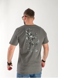 Футболка чоловіча графітового кольору 33509