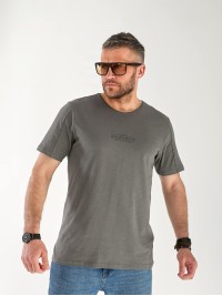 Футболка чоловіча графітового кольору 33509