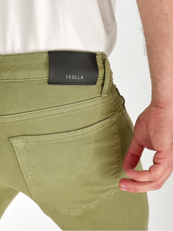 Джинси Alexia Straight чоловічі кольору хакi 33511