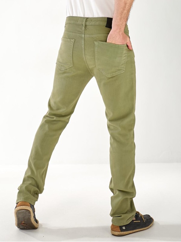 Джинси Alexia Straight чоловічі кольору хакi 33511