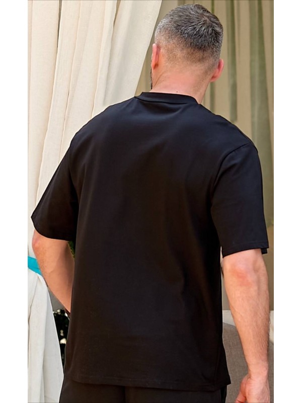 Футболка чоловіча чорного кольору 33591