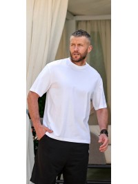 Футболка чоловіча молочного кольору 33592
