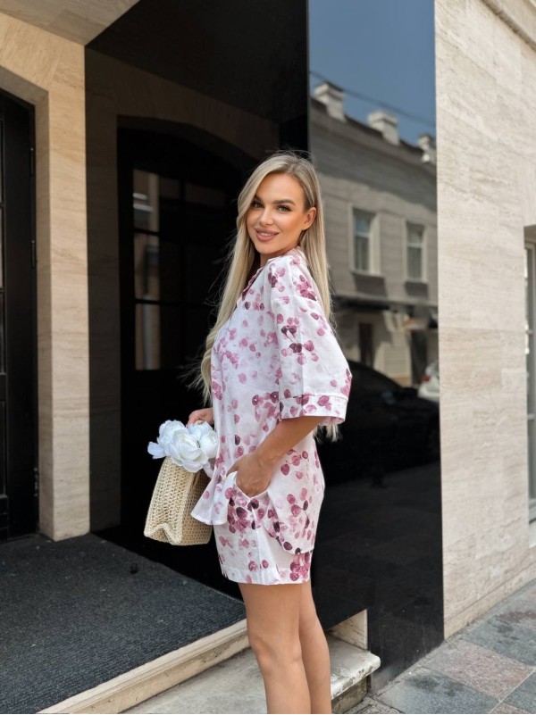 Жiночiй прогулянковий костюм рожевого кольору 33604