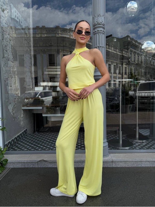 Жiночiй прогулянковий костюм жовтого кольору 33608