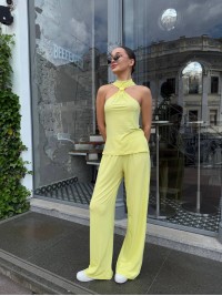 Жiночiй прогулянковий костюм жовтого кольору 33608