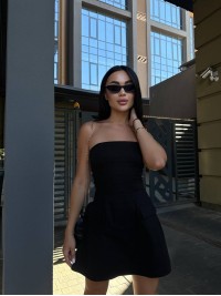 Базова сукня міні чорного кольору 33616