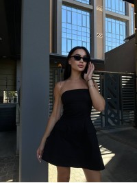 Базова сукня міні чорного кольору 33616