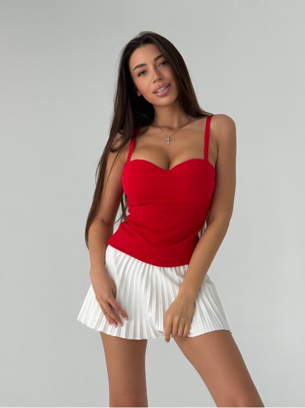 Майка жіноча пуш-ап червоного кольору 33628