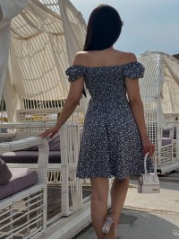 Літня сукня міні чорного кольору 33663