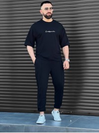 Чоловічий повсякденний костюм чорного кольору 33666